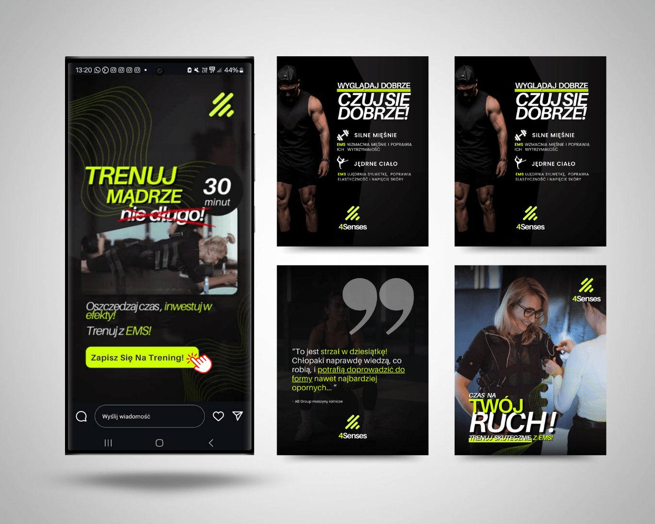 Projekt graficzny dla marki 4Senses